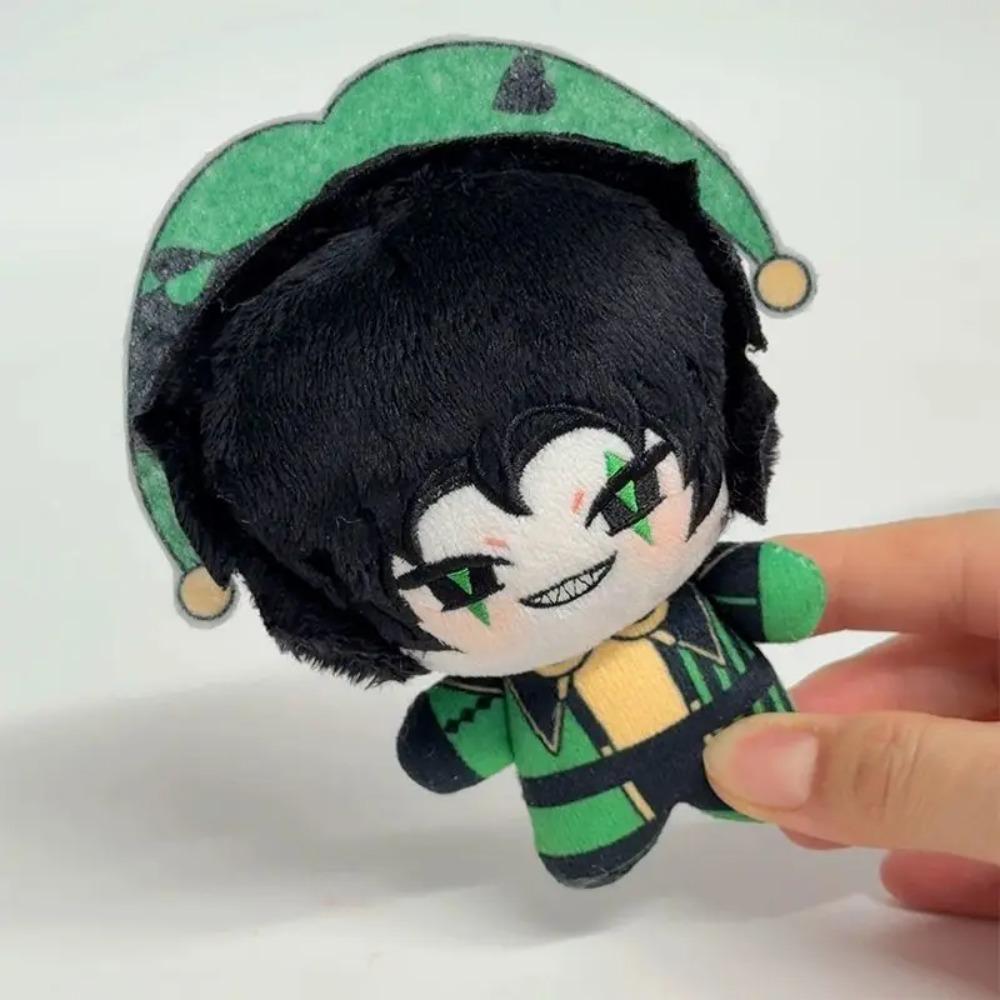25CM Freak Circus Plush Toy Harlequin Stuffed Doll Green Black Jester Soft Anime Character Kids Birthday Gift Decoration