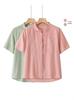 Elegant Chinese Style Summer Shirt for Middle-Aged & Elderly Women