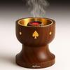 Wooden Dhoop Holder Stand - Elegant Bakhoor Burner & Loban Burner,