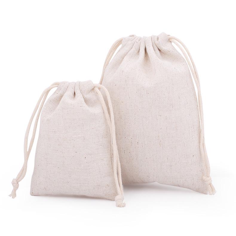Leinen Kordelzugbeutel - Anpassbares Logo, Staubdichter Jute-Aufbewahrungsbeutel