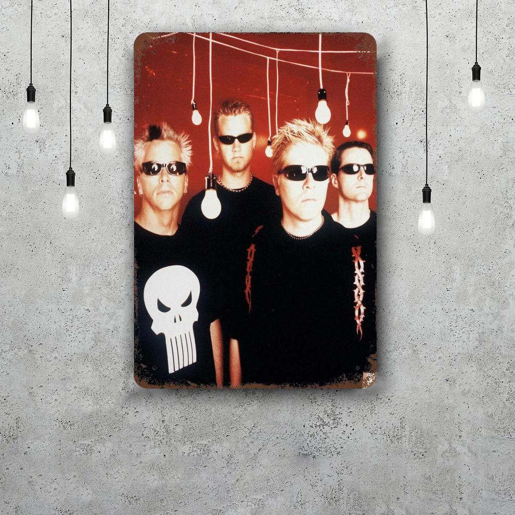 The offspring Vintage Blechschild Heimdekoration Wanddekoration Kunst Wandbild Raumdekoration Dekor Retro Metallschild Platte Bar Poster