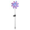 2pc Solar Powered Windmill Lawn Lights Outdoor Garden Decorative Stake Lights Rotating Windmill Yard Landscape Lighting