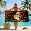 Real Betis Football Beach Towel Soft Microfiber Summer Towel Quick Dry Absorbent Towel for Beach Swimming Pool Travel