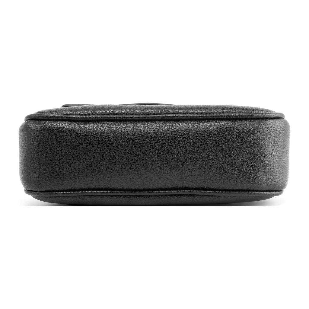 Calvin Klein Fashion Minimalist Metal Logo Detachable Shoulder Strap Flap Shoulder Bag Crossbody Bag Women Shoulder Bag Black DH3272-001