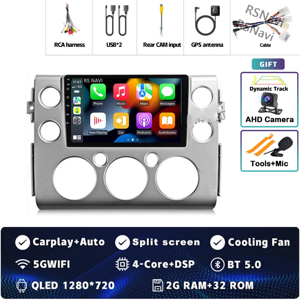 

Android 14 Carplay Auto For Toyota FJ Cruiser J15 2006 - 2020 Car Radio 4G WIFI Player Multimedia srereo Navigation Video GPS BT