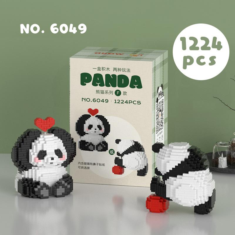 Panda Block Assembly Bricks Toys For Kids Girl Gift Creative Mini Block Micro Building Block for Adults Children Boy 6 To 8 Year