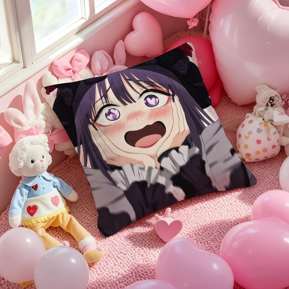 My Dress Up Darling Anime Cushion Cover Pattern Printed Pillowcase for Living Room Sofa Cushion Cover & Bedroom Decor