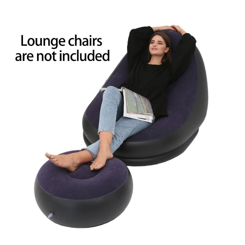 Quiet Flocks Inflatable Stool with Nonslip Bottom Multifunctional Air Cushions Stool for Homes Gym Use