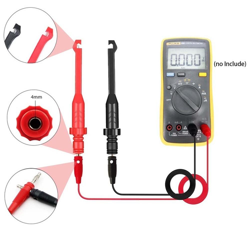 4mm Banana Connector Test Probe Back Probe Puncture Wire Automotive Electrical Multi Test Leads Kit Tool