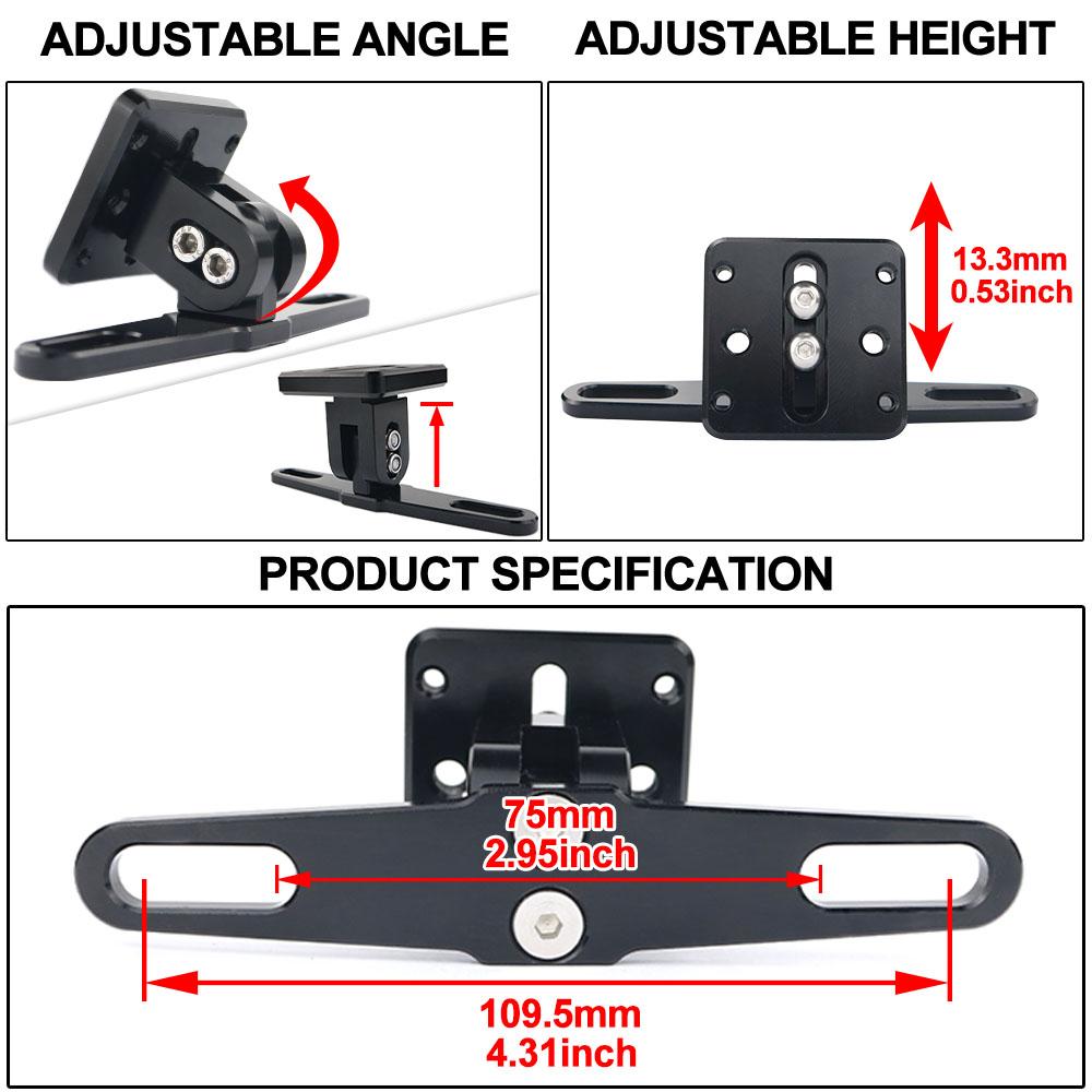 For YAMAHA XT250 225 MT-15 MT-09/FZ-09 Tracer 900 MT-09 Tenere 700 XSR900 V-Max GPS Navigation Mount Bracket Plate Phone Holder