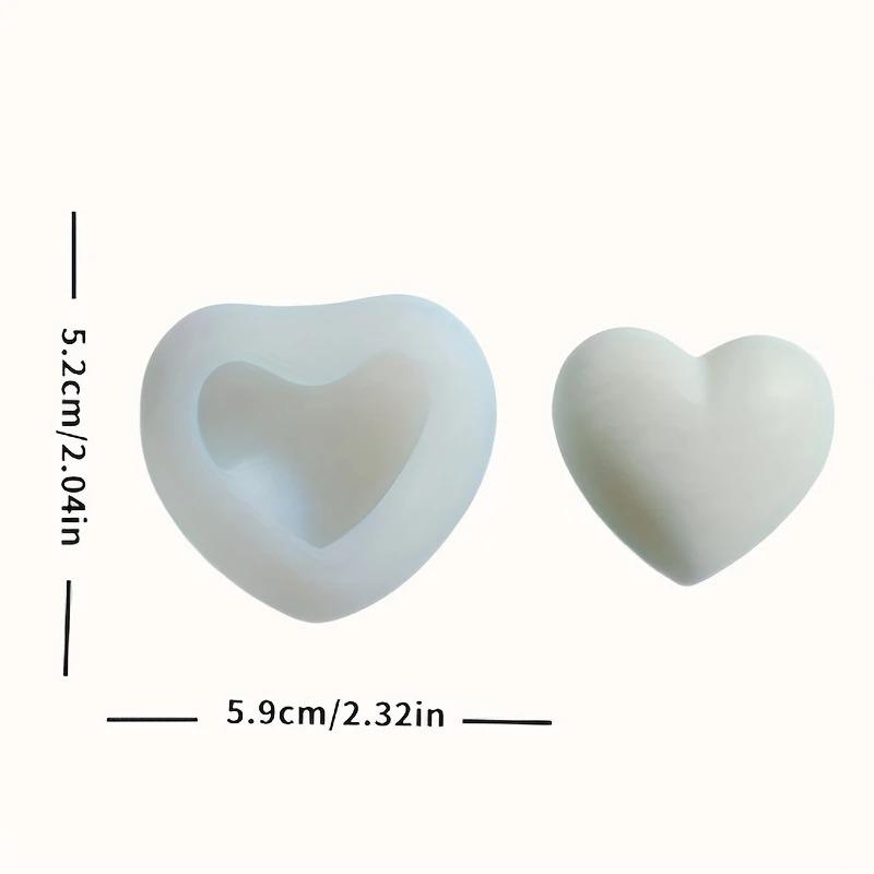 Silikonform Valentinstag Gitter Herz Garn Herz Texturiertes Herz Aromatherapie Kerze Gipsform Für Romantische Heimdekoration