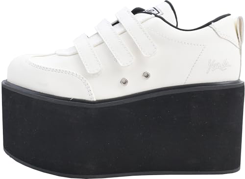 Yosuke Platform Shoes, 6310023, Women's, White, Sizes 22.0cm-22.5cm