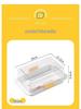 Butter and Cheese Portioning and Storage Box with Cutting Divider