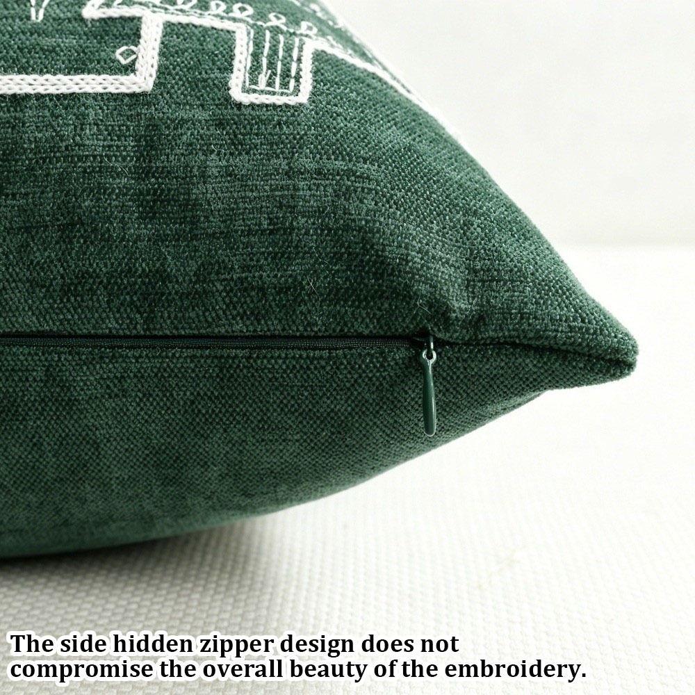 Breathable Christmas Pillowcases House Snowflake Embroidery Pillow Case  Christmas Decor
