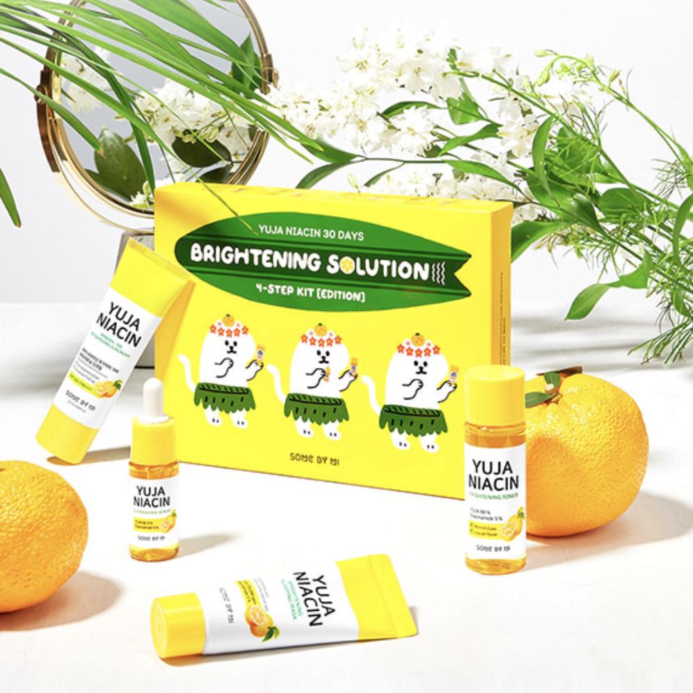 Buy Some By Mi Yuja Niacin 30 Days Brightening Solution 4 Step Kit Set Brightening Toner Serum Sleeping Mask Suncream At Affordable Prices Free Shipping Real Reviews With Photos Joom