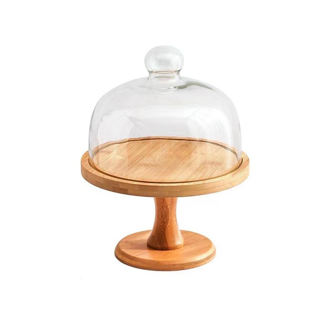 Vintage Wooden Cake Stand Transparent Cake Display Stand Dessert Stand  Afternoon Tea