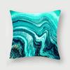 Nordic Blue Marble Polyester Pillowcase Sea Rock Texture Bedside Sofa Chair Throw Pillow Cushion Cover Home Decor Cushion Cover
