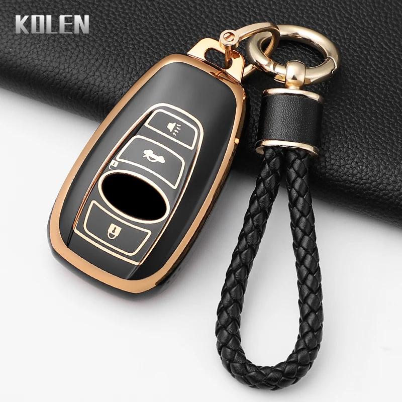 Fashion Tpu Car Key Case Cover For Subaru Brz Wrx Xv Ascent Forester Outback Impreza Legacy Protected Keychain Shell Accessories