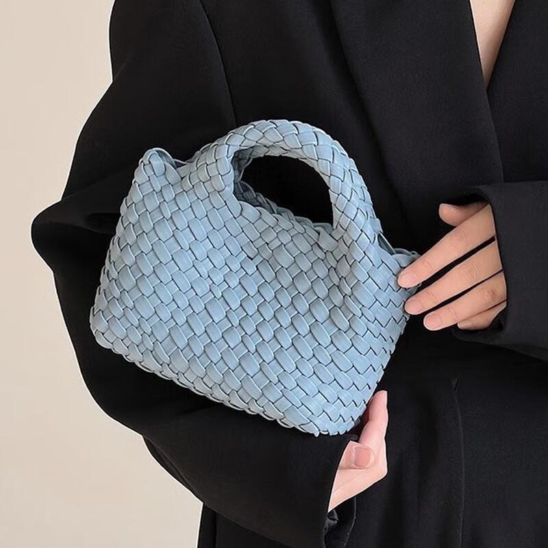 Meng Huoban Woven Mini Bucket Tote Crossbody Bag