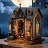 DIY Wooden Miniature Model Kit Magic Cabin Villa 3D Puzzle Doll Houses With Furniture Lights for Adults Birthday Gifts