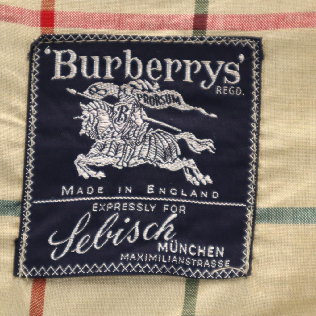 Burberrys 80er Jahre Made in England Vintage Trenchcoat 16 Schwarz Damen Gebraucht