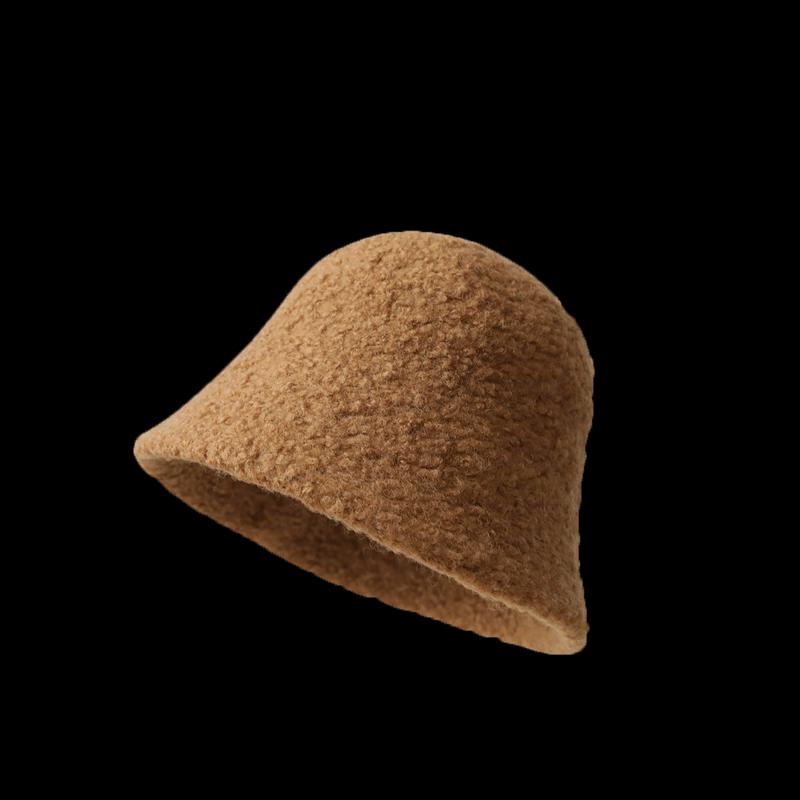 LCsanyp Women's Winter Wool Fisherman Bucket Hat