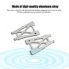 2PCS Aluminum Alloy Rear Lower Swing Arm Fit for KYOSHO 4WD Optima 110 RC Off Road Vehicle(Silver )