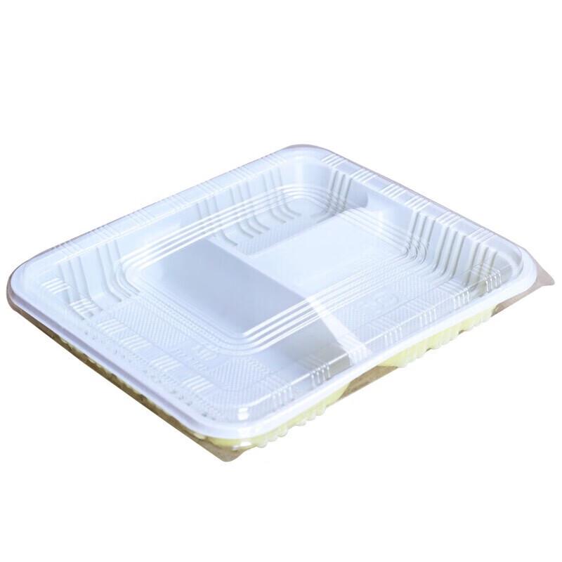 Homeglen Disposable 3-Compartment Meal Prep Containers with Lids, 100 Pack