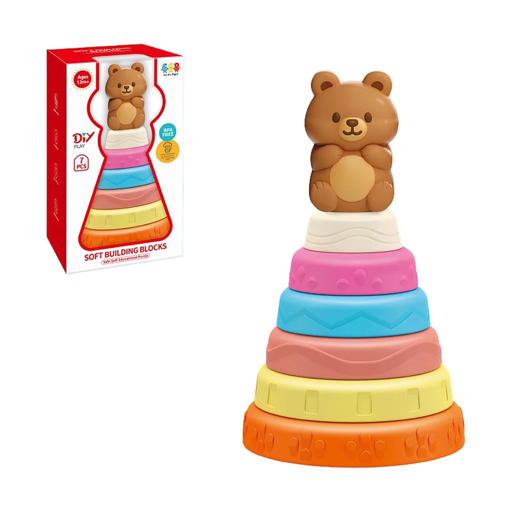Kids Cartoon Animal Stacking Game , Fun Balancing & Skill,Building Toy With Cute Animal Figures