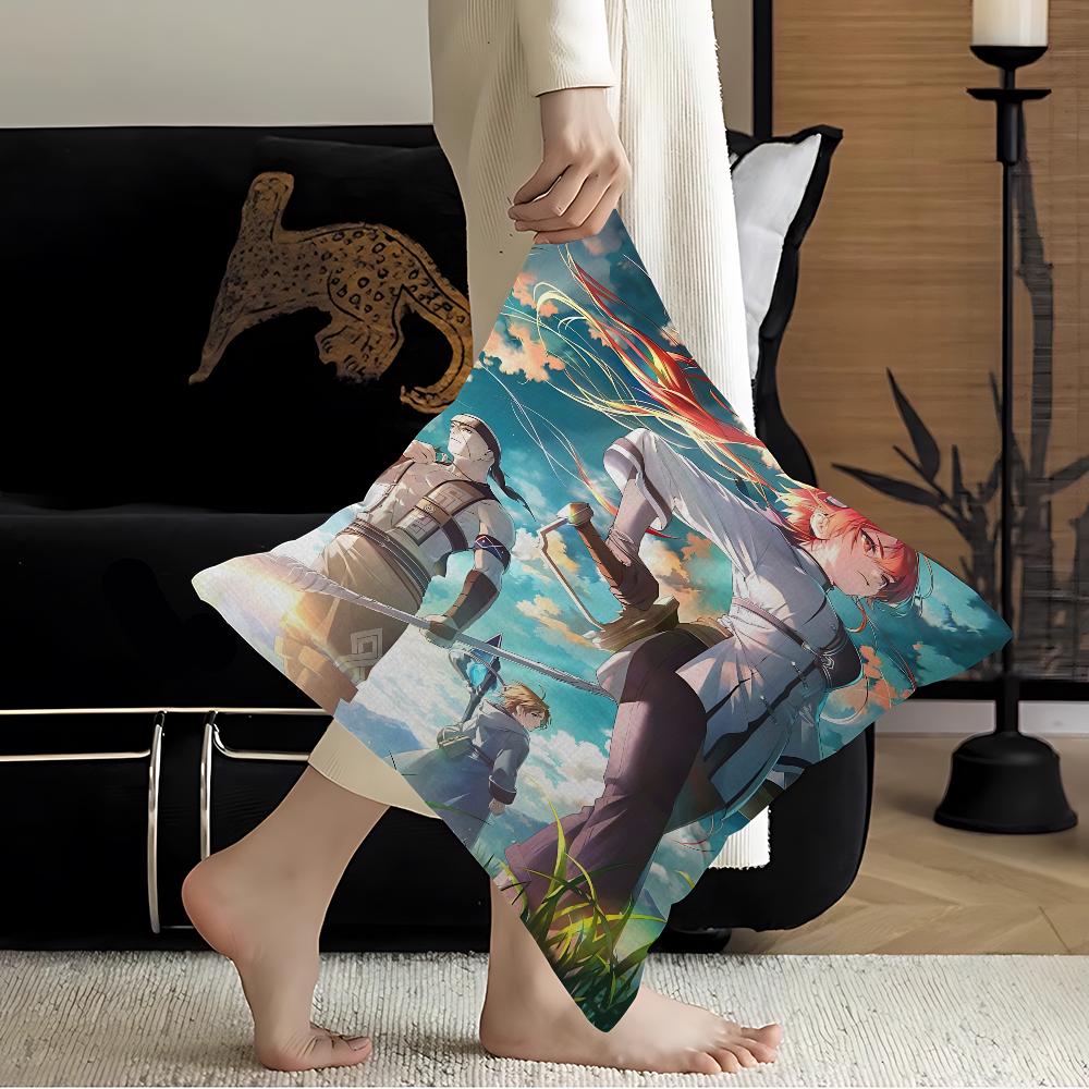 Classic Anime Mushoku Tensei Maple Design Cushion Cover Happy Autumn Harvest Decor Holiday Decorati Pillow Cover