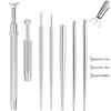 Practical Piercing Tool Set Stainless Steel Texture Suitable for Body Jewelry Insertion from 14G to 20G Safe Applicator