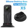 Car Silicone Desktop Base Holder For Insta360 X5 Fixed Desktop Stand Base For Insta360 X5 Mount Camera Accessories
