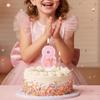Pink Bow Number Candle Glitter Candle Cake Topper 0-9 for Birthday Anniversary Party Cake Decoration Gifts