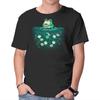 Unisex Crew Neck T-Shirt Frog Number One Dad Graphic Short Sleeve Casual Tee