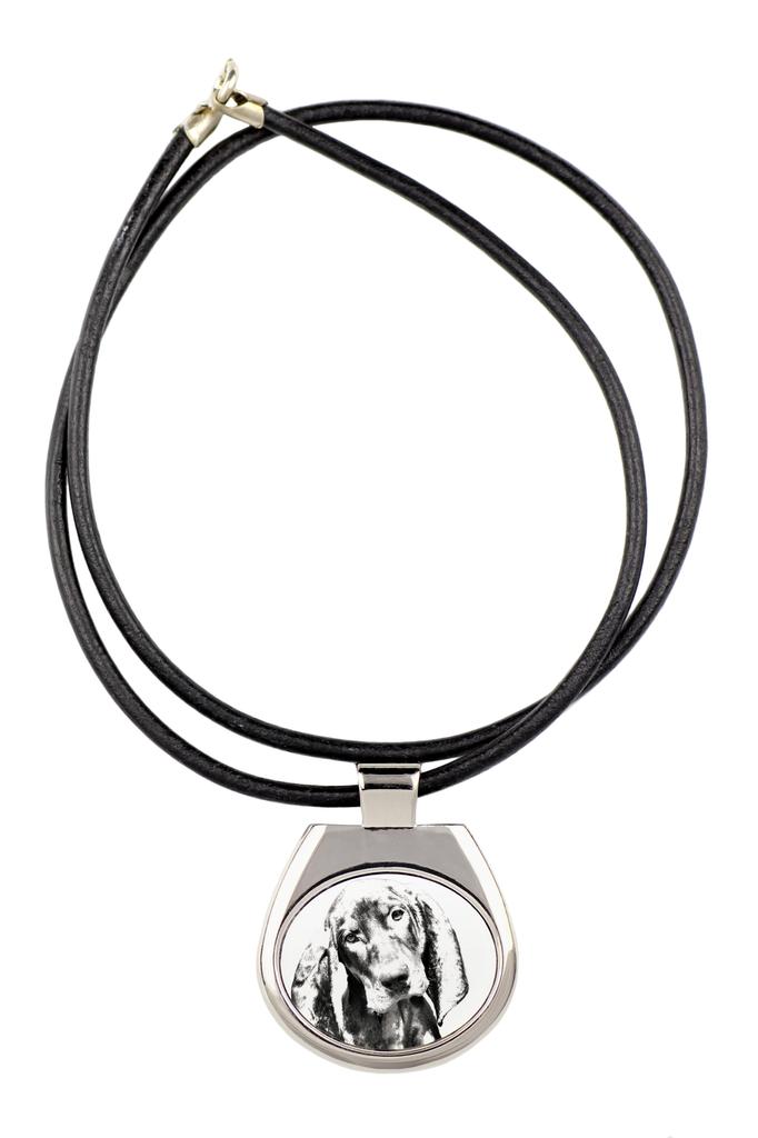 Black and Tan Coonhound – Dog necklace, personalized pendant with a photo | Art-Dog