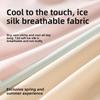 Plus Size Women's Summer Ice Silk Non Mark Quick Drying Breathable Cotton Crotch High Waist Flat Angle Briefs