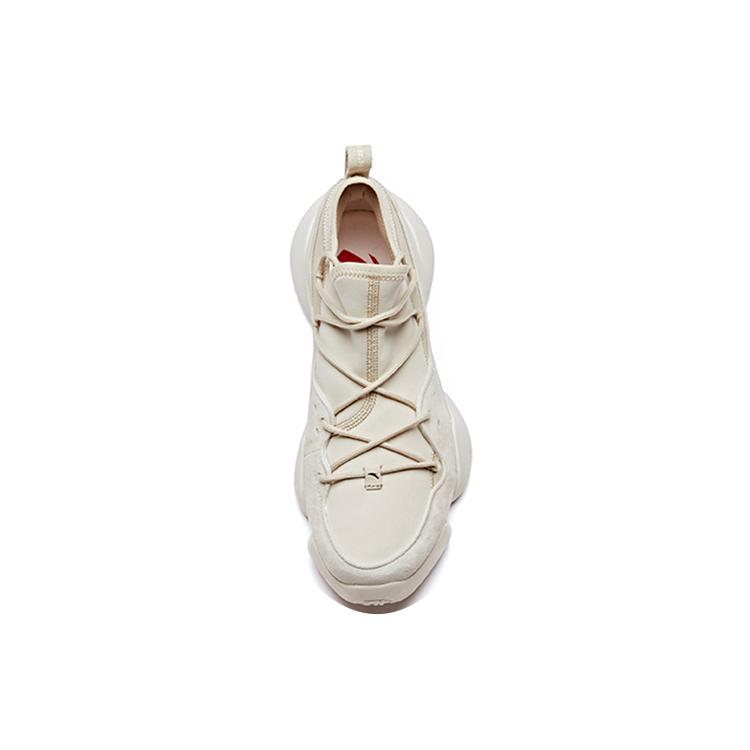 New ANTA Basketball Collection Basketball Shoes Men Low Top Oat Gray/Oat White 11911803-4