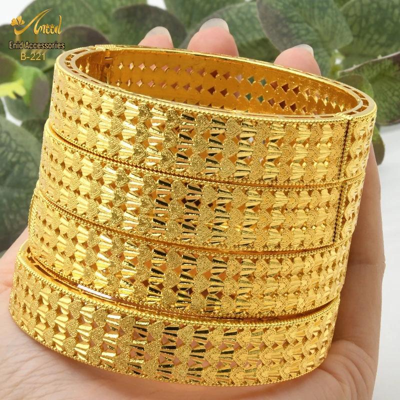 Pulsera nupcial de aleación bañada en oro - Estilo de lujo de Dubái
