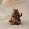 Frolicking Cats Figurine, 3D Printed Playful Cat Statue, Cute Collectible Kitty Sculpture Desktop Ornament Gift for Cat Lovers