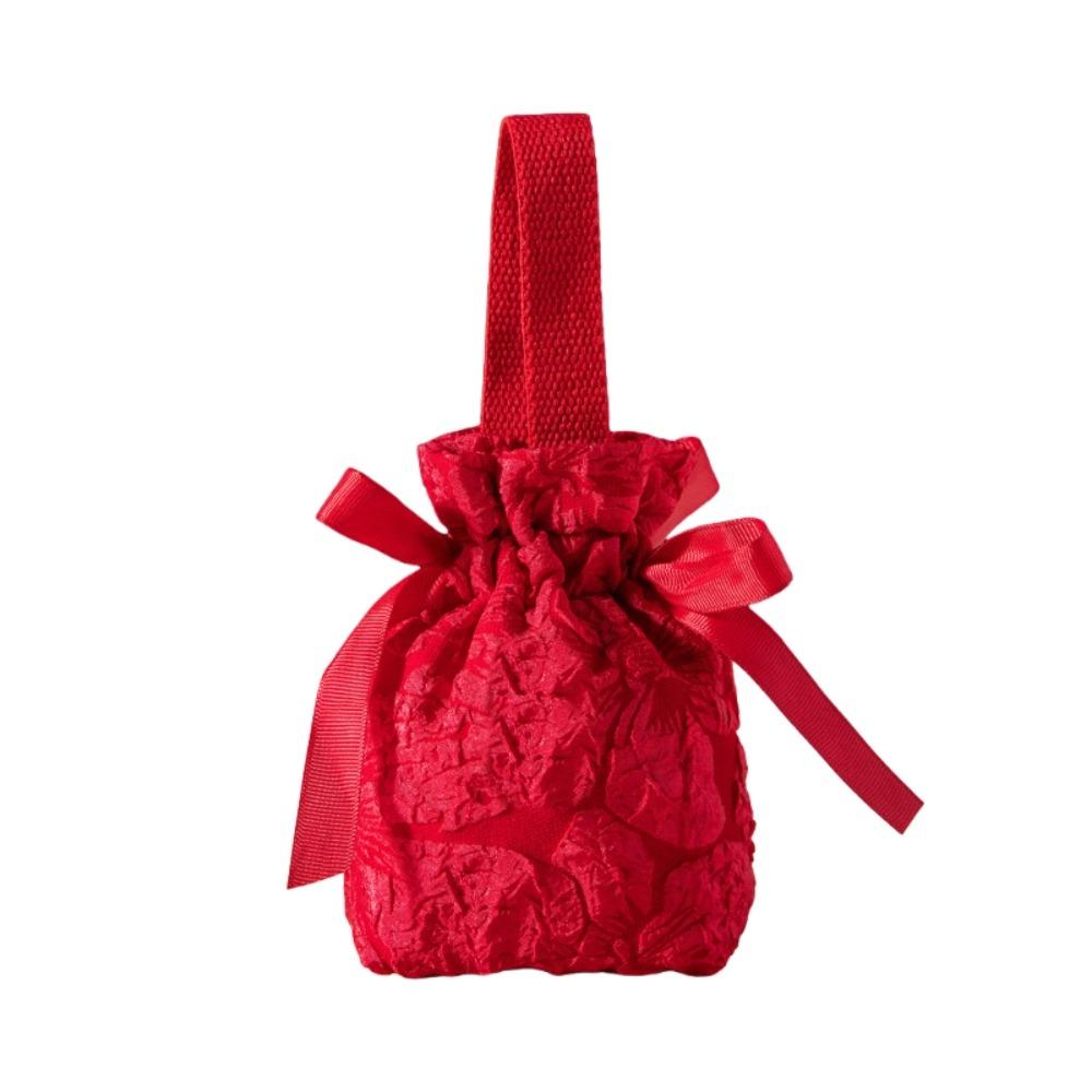 Blessing Words Chinese Wedding Candy Bag Cloth New Year Money Bag  Lady Girls Women