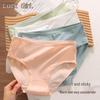 Japanese Women's Pure Cotton Panties - Breathable Solid Color for Middle School Students