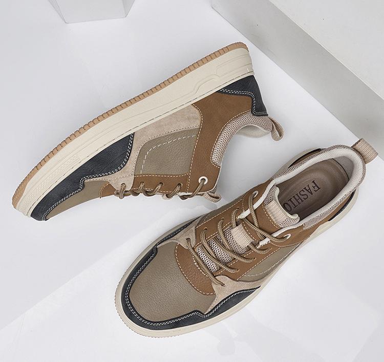 Men's Trendy Retro British Workwear Board Shoes – Breathable Outdoor Casual Footwear for Autumn