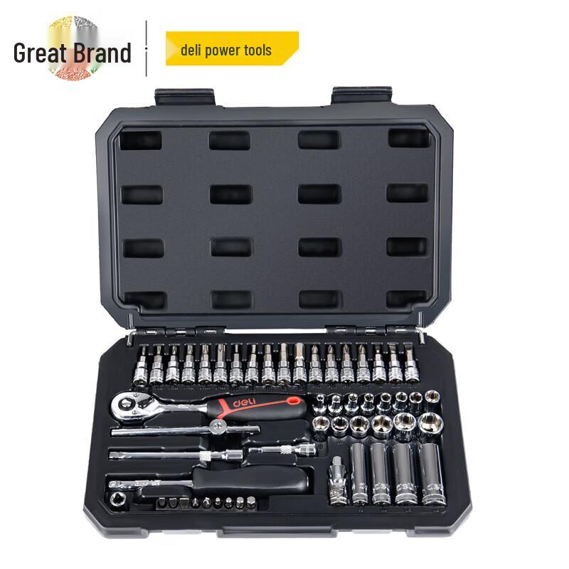 Deli Professional Socket Wrench Set 52-piece