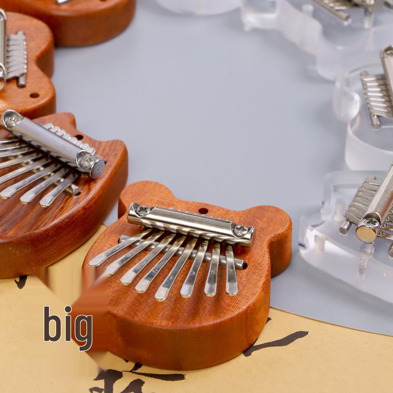 8-Ton Mini-Daumenklavier: Massivholz & Kristall Transparentes Kalimba