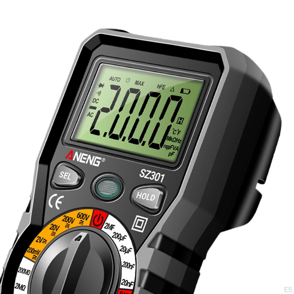 Test Meter Voltmeter High Precision Digital Display Multifunctional for Electrician Repairs