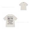 [2] American trendy brand short-sleeved t-shirt black and white collection printed short-sleeved t-shirt casual couple men and women of the same style