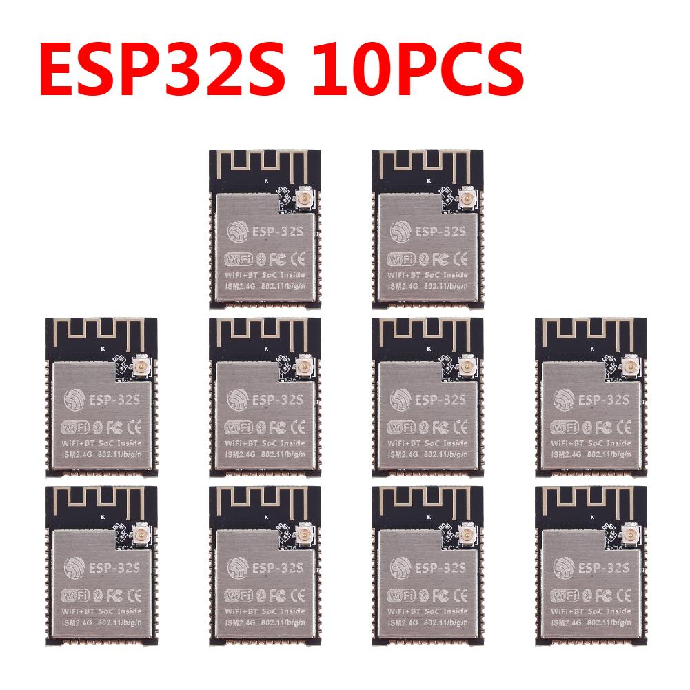 100PC ESP32 Wireless Module Smart Electronics ESP-WROOM-32 WiFi+BT+BLE MCU Module 150Mbps Hall Sensor IPEX ESP-32S ESP32U ESP-32
