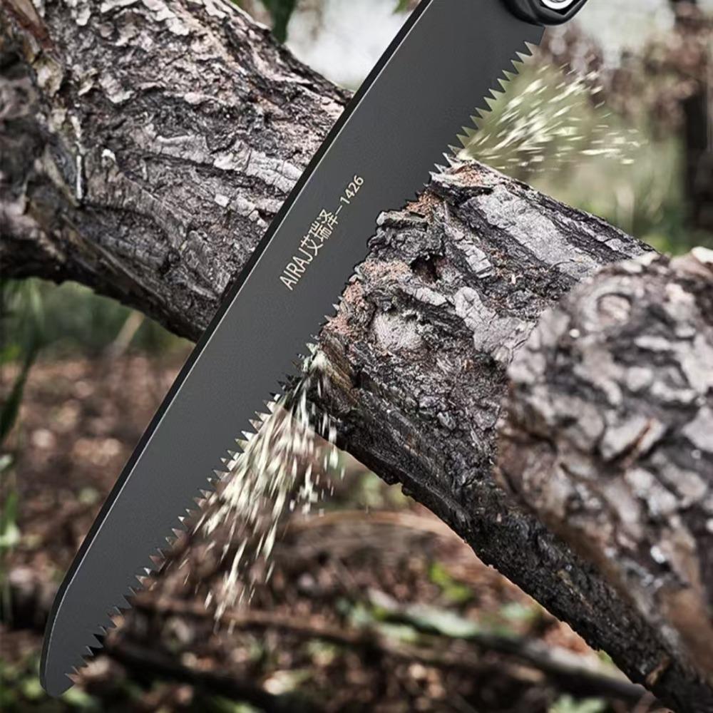 Folding Hand Saw SK7 Steel, Portable Outdoor Garden Pruning Saw Multifunctional Wood Cutter for Tree Trimming Gardening
