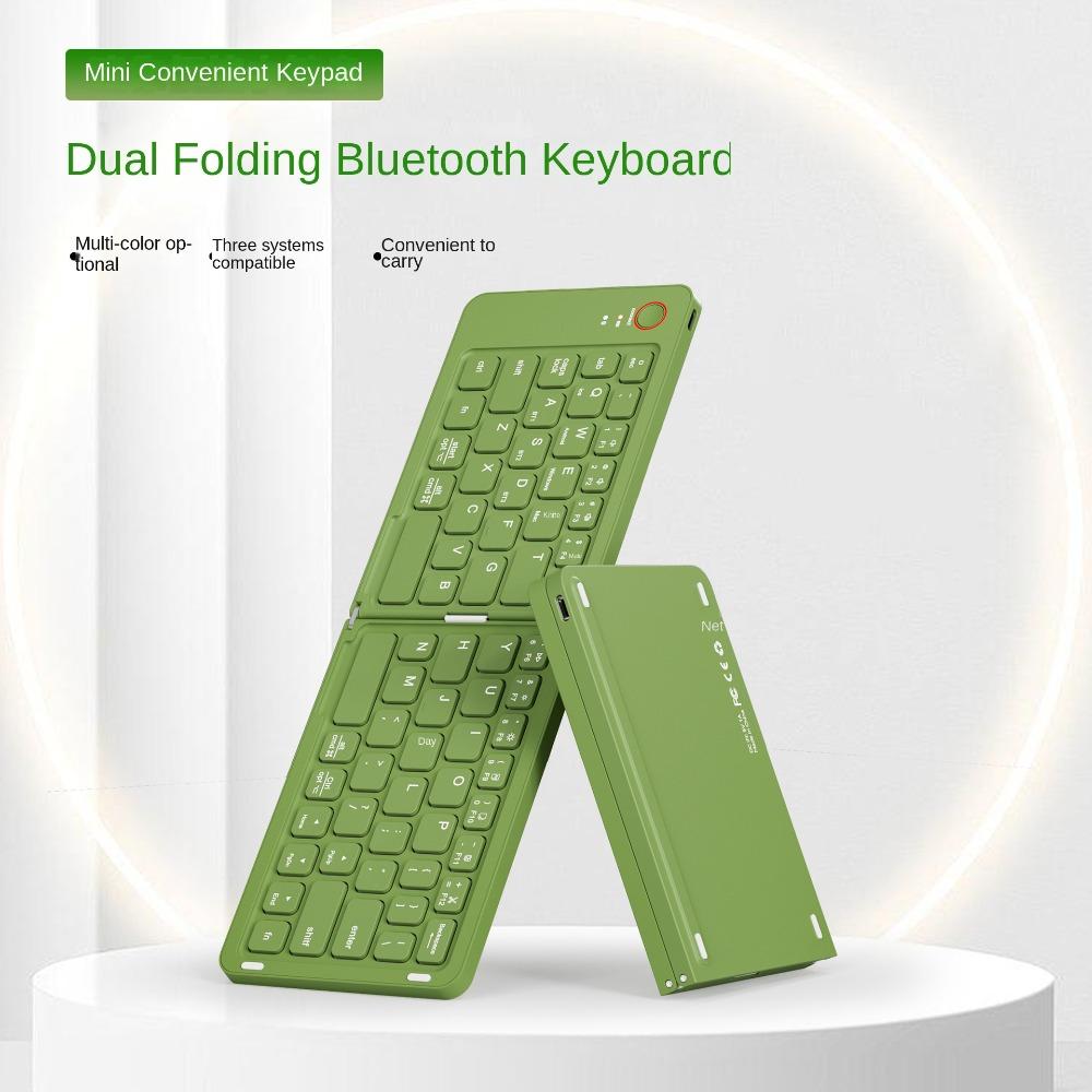 Rechargeable Bluetooth Folding Keyboard Lightweight Mini Folding Keyboard  Girls