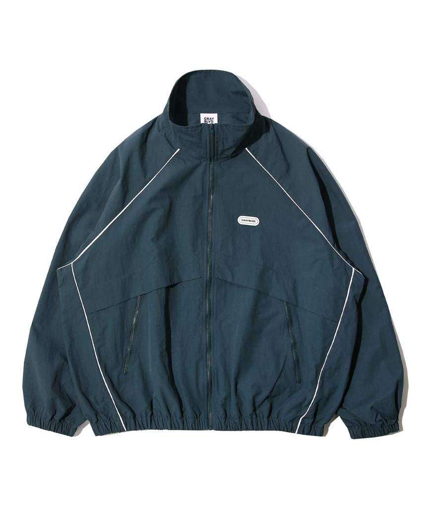 Grayblvd Bastu Piping Windbreaker (Bluegreen)